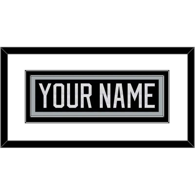 Los Angeles Nameplate - Home Black - Double Mat 1