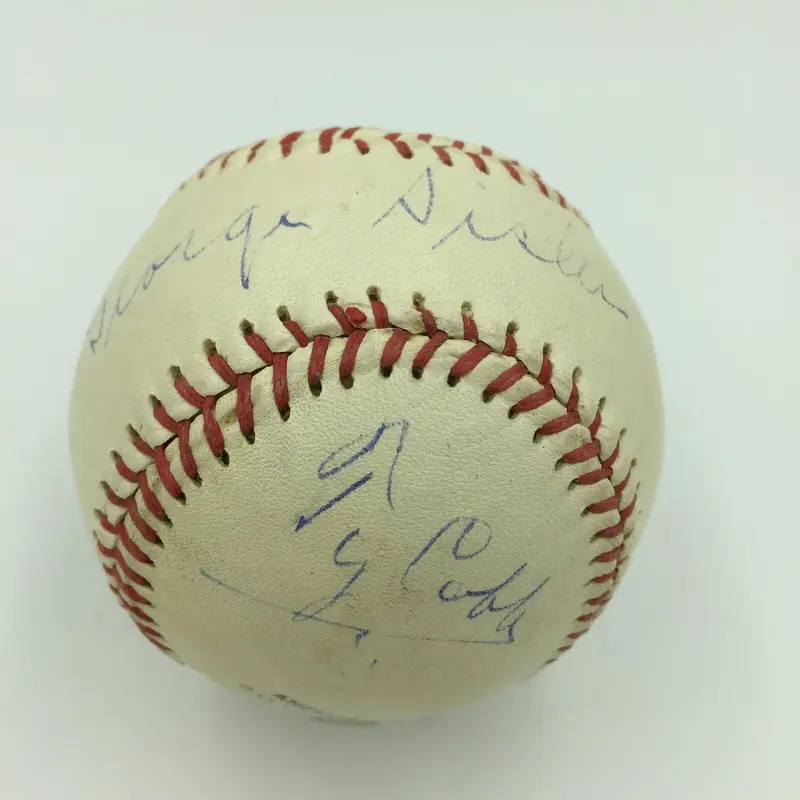Magnificent Ty Cobb & George Sisler Signed Baseball With JSA COA