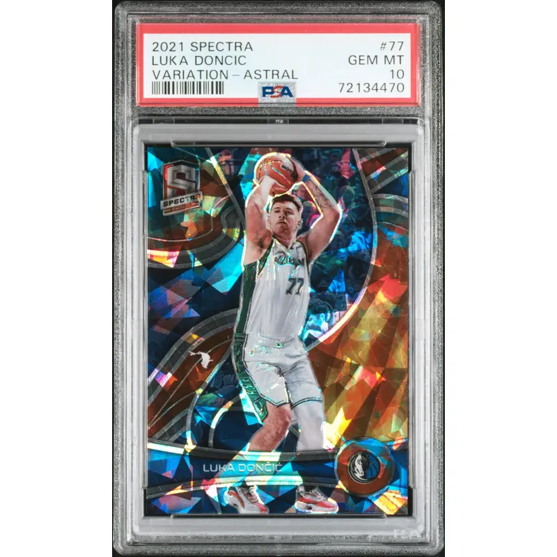 Luka Doncic 2019 Panini Spectra #77 Variation Astral #28/35 PSA 10 Gem Mint