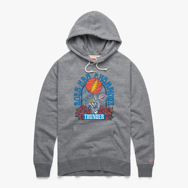 NBA x Grateful Dead 2025 Champs Thunder Hoodie
