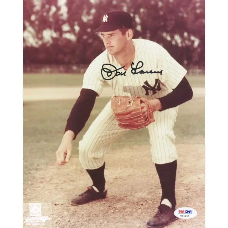 Yankees Don Larsen Signed Authentic 8X10 Photo Autographed PSA/DNA #U41964