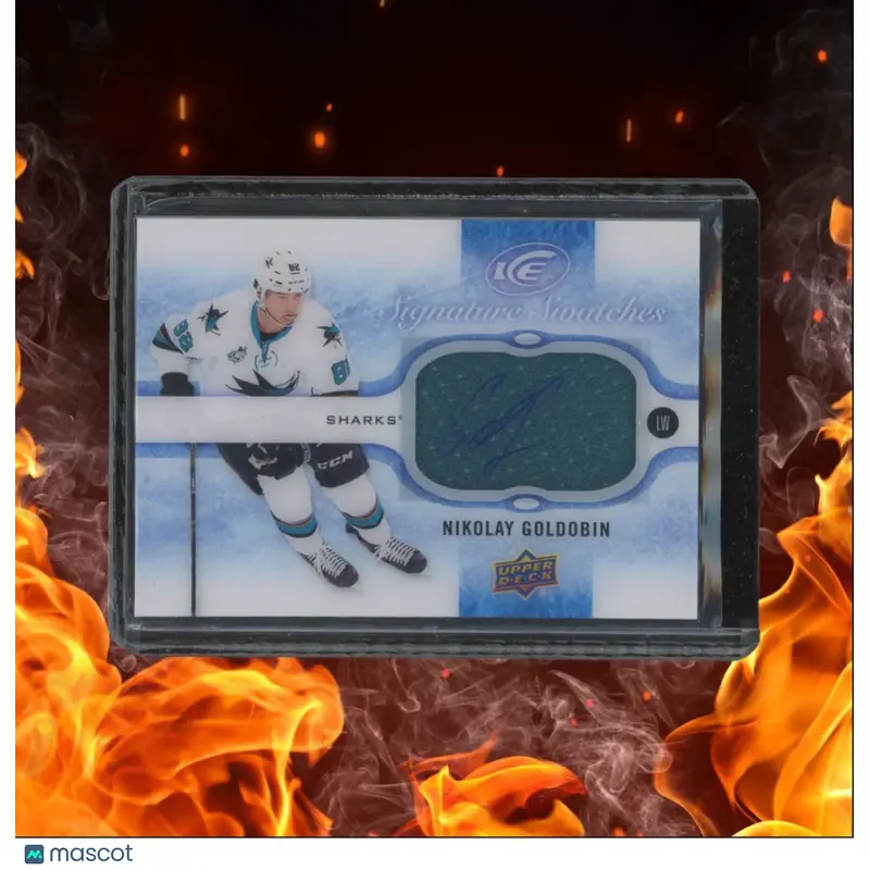 2015-16 Upper Deck Ice Nikolay Goldobin Signature Jersey Patch Auto #SS-NG