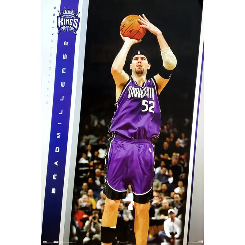 Brad Miller "Action" Sacramento Kings NBA Basketball Poster - Costacos 2005