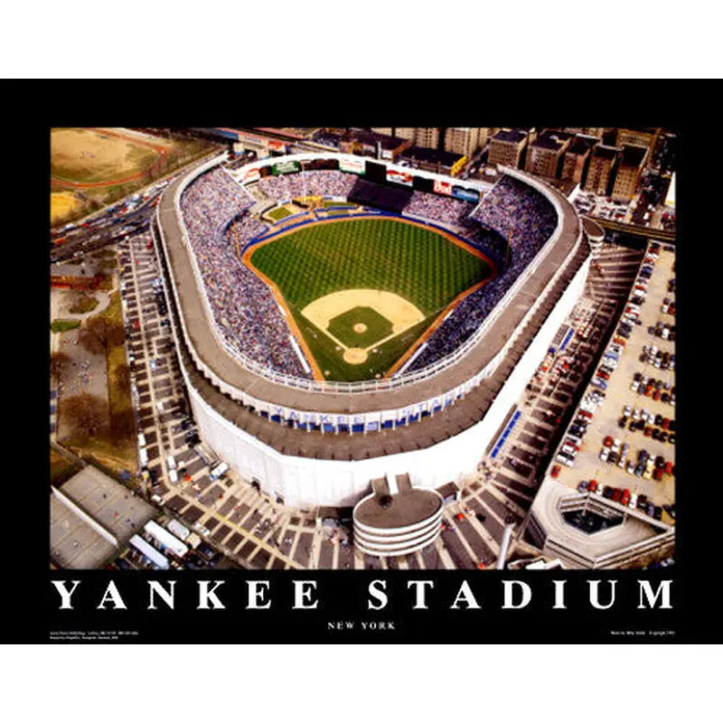 New York Yankees Yankee Stadium Aerial Poster - Aerial Views 1992