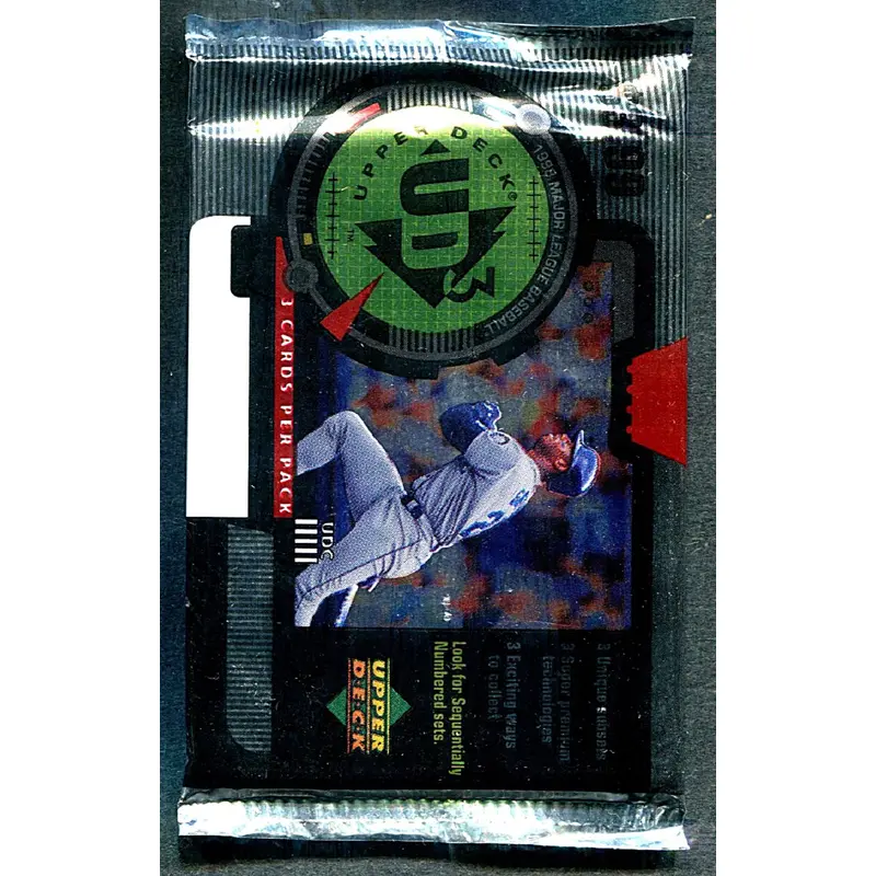 1998 Upper Deck UD3 Baseball Unopened Pack (Pre-Priced) (3)