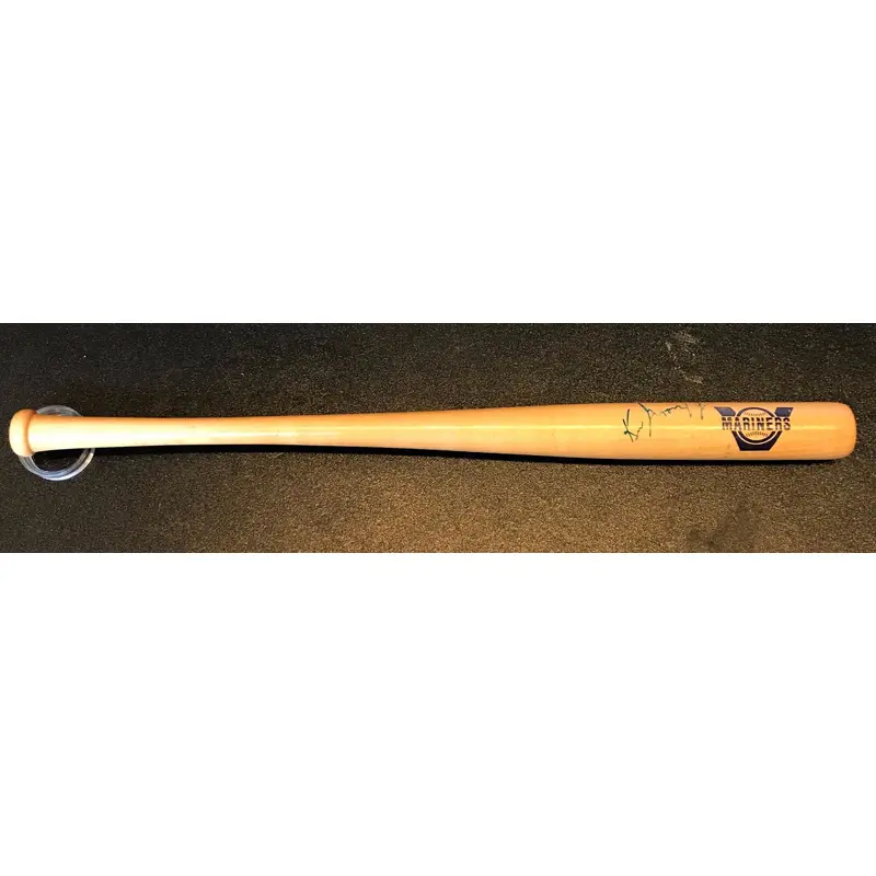 RARE 1988 Ken Griffey Jr Pre Rookie Signed Vermont Mariners Mini Bat JSA COA