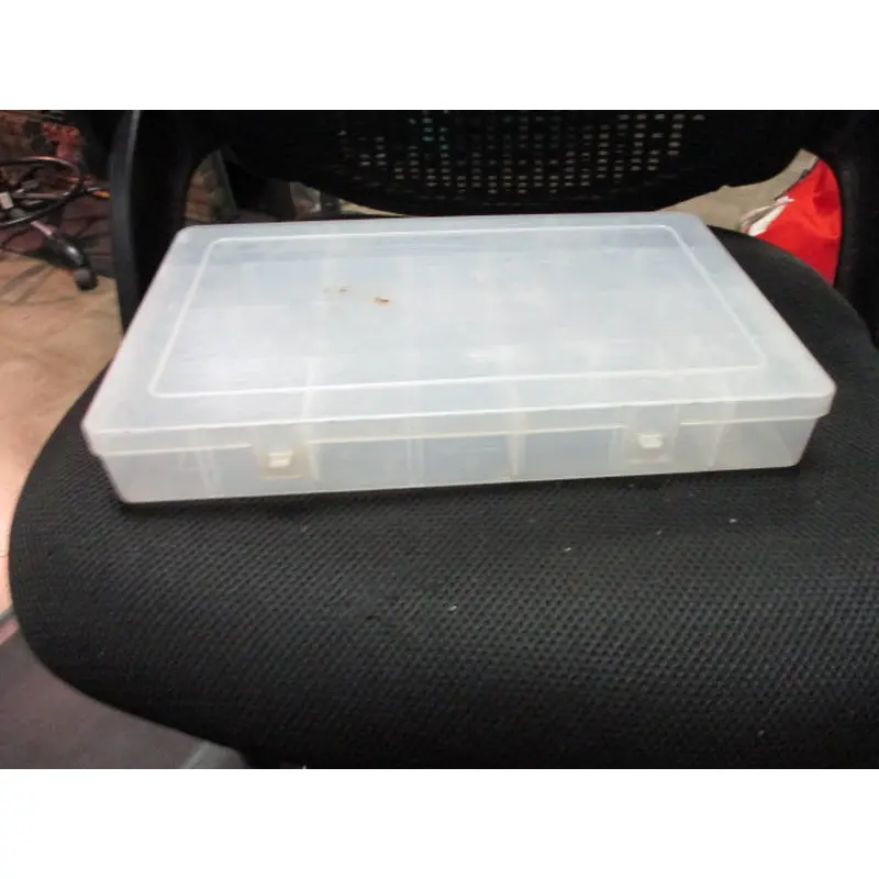 Used Clear Fishing Tackle Box