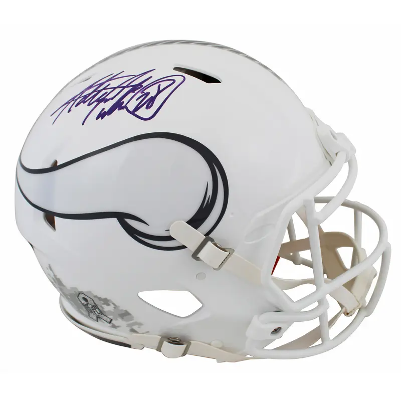 Vikings Adrian Peterson Signed STS III Full Size Speed Proline Helmet BAS Wit