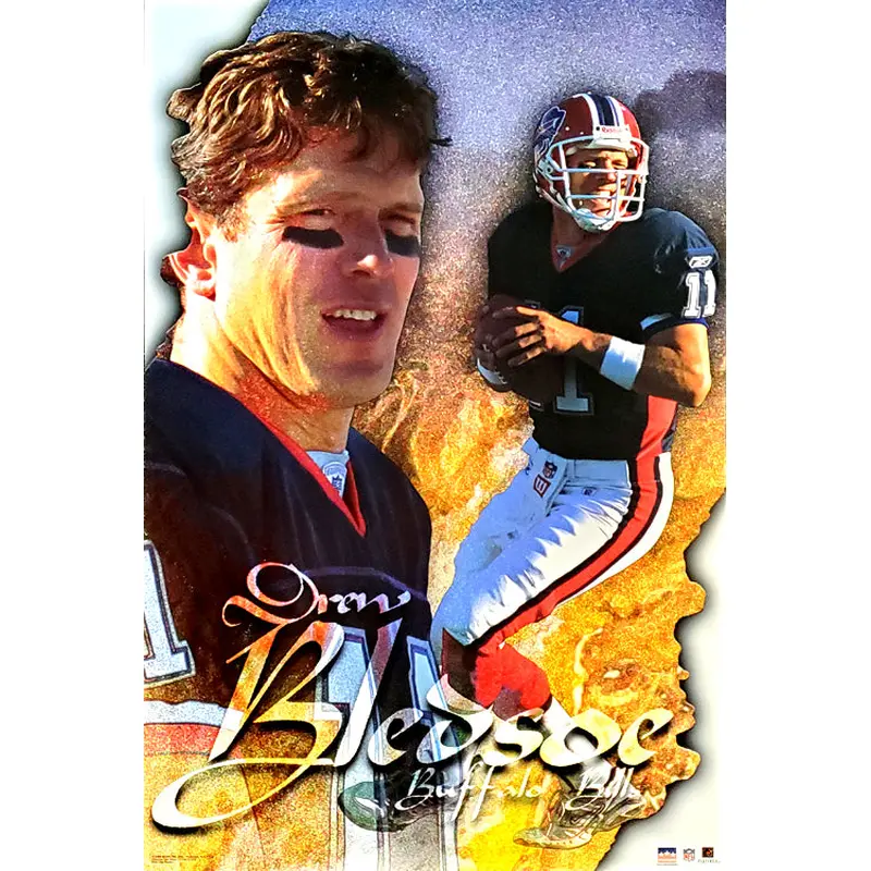 Drew Bledsoe "Buffalo Proud" Buffalo Bills NFL Action Poster - Starline 2002