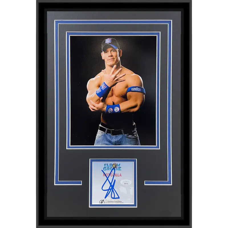 John Cena Autographed WWE Wrestling "Signature Series" Frame - JSA