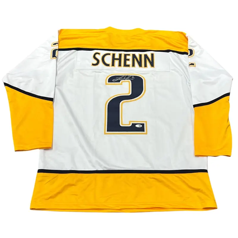 Luke Schenn Autographed Nashville (White #2) Custom Hockey Jersey - JSA