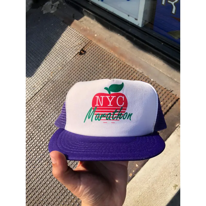 Vintage NYC Marathon Trucker SnapBack Purple