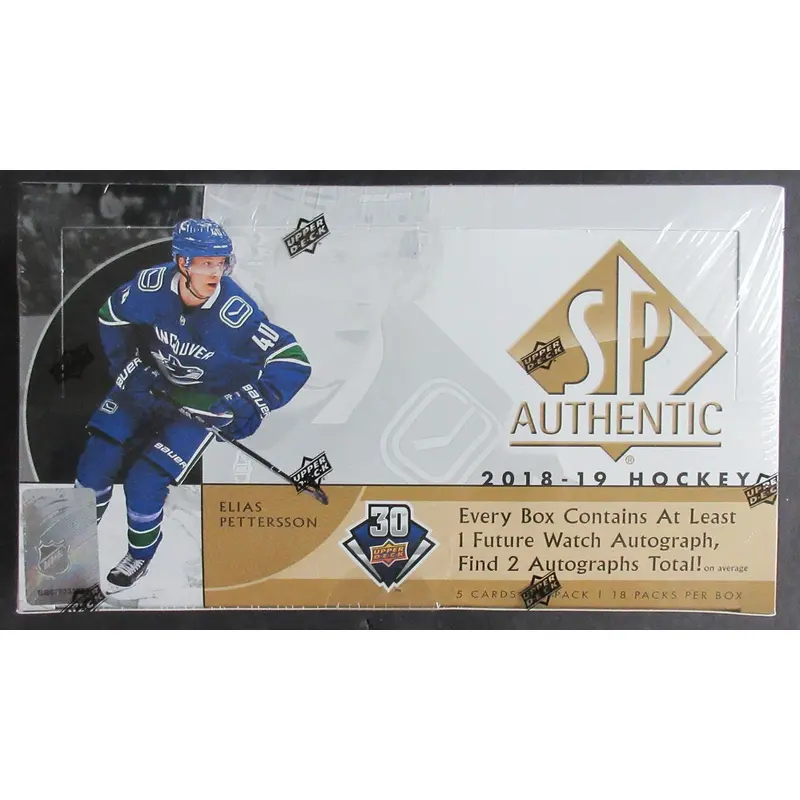 2018/19 Upper Deck SP Authentic Hockey Box (Hobby) (18/5)