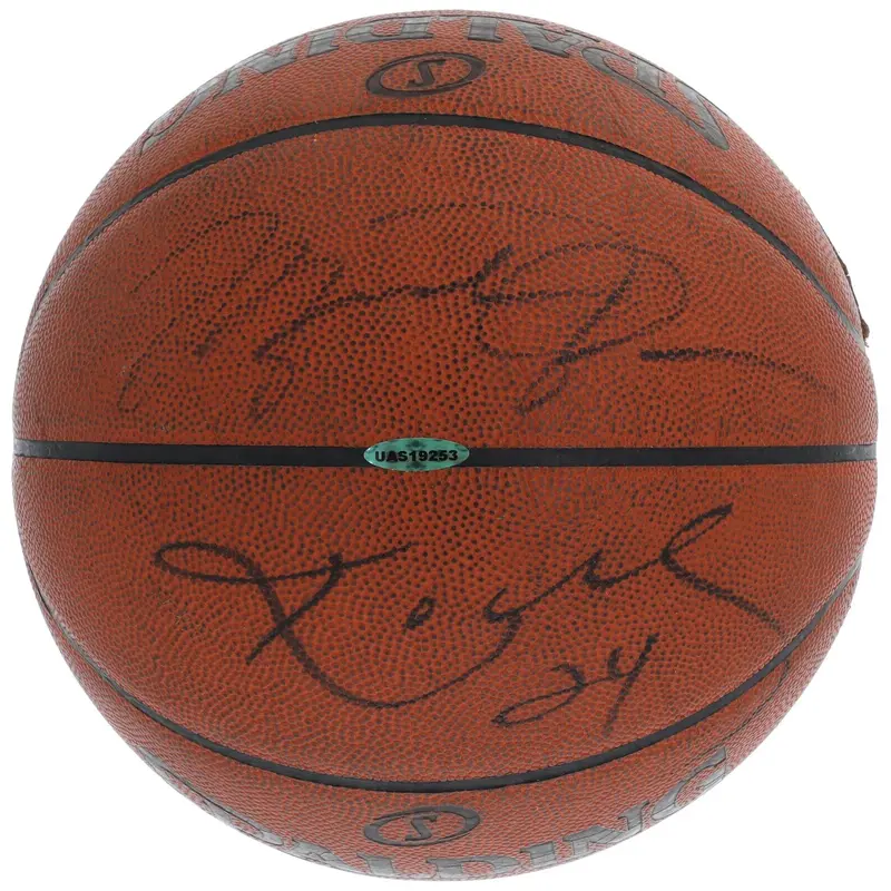 Michael Jordan & Kobe Bryant Signed Game Used NBA Basketball PSA UDA & MEARS COA