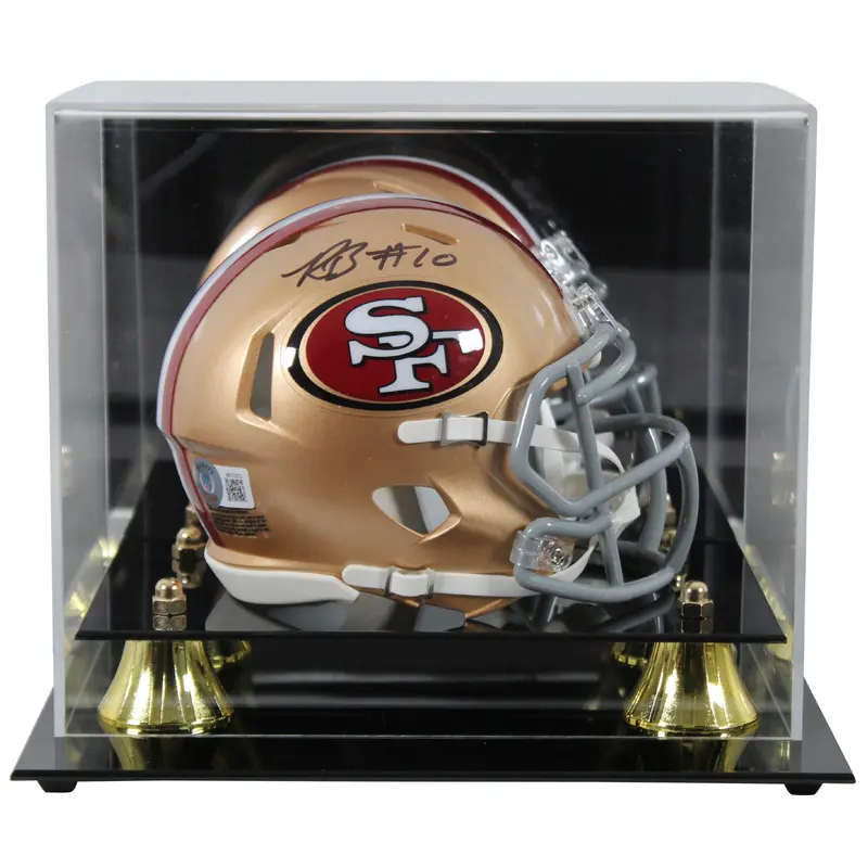 49ers Ronnie Bell Authentic Signed Speed Mini Helmet w/ Case BAS Witnessed