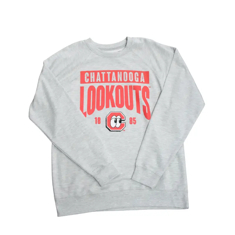 Chattanooga Lookouts Heather Collegiate Crewneck