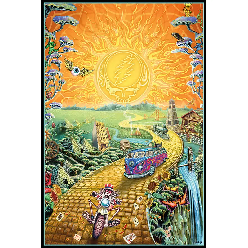 Grateful Dead "Golden Road" by Mike DuBois (2017) Rock Music 24x36 Art Poster