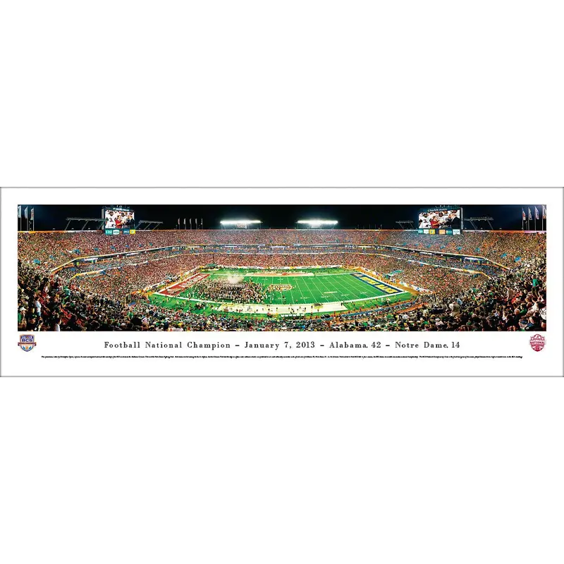 Alabama Crimson Tide "Football National Champions" 2013 BCS Game Panorama - Blakeway