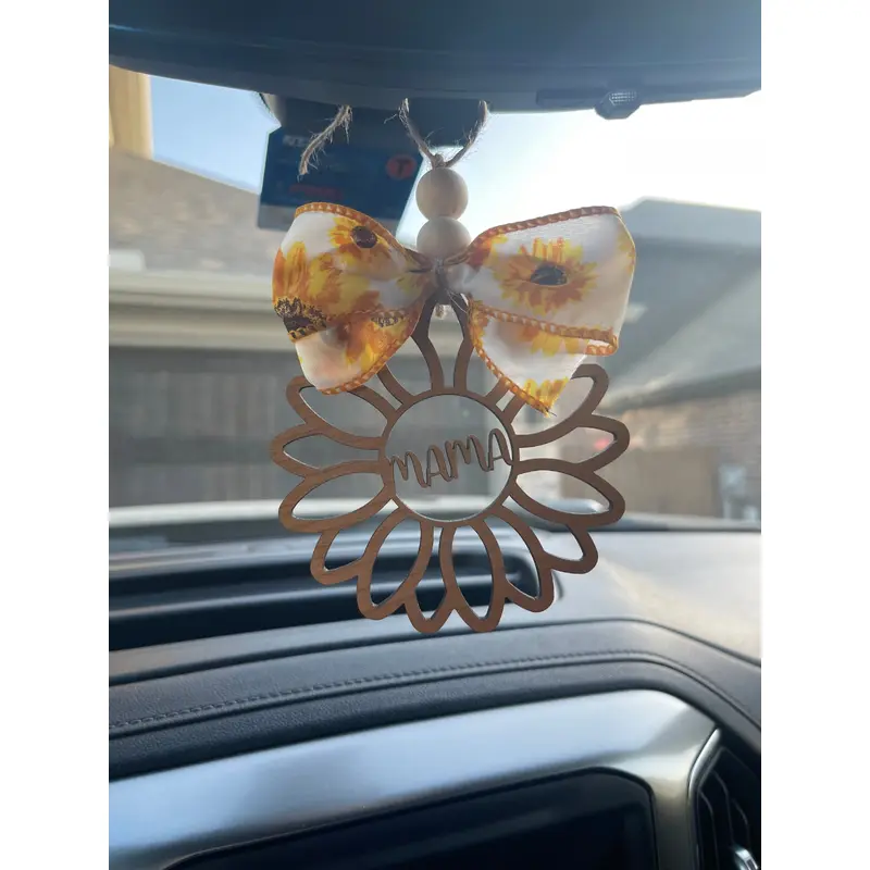 Sunflower Mama Car Charm/Bag Tag