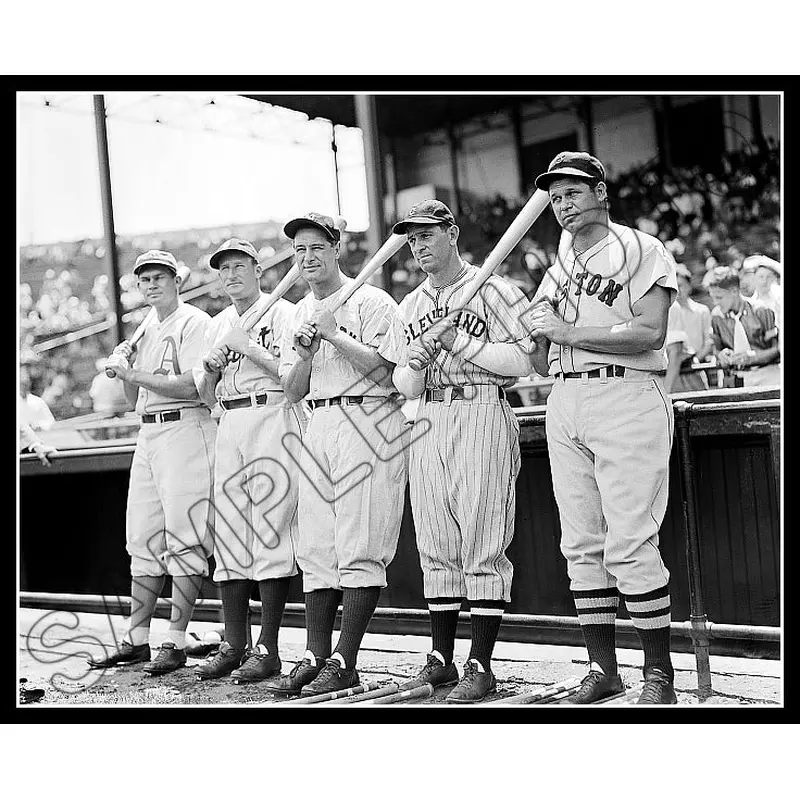 1936 All-Star Game 8X10 Photo - Gehrig Averill Foxx Goslin Higgins - 871