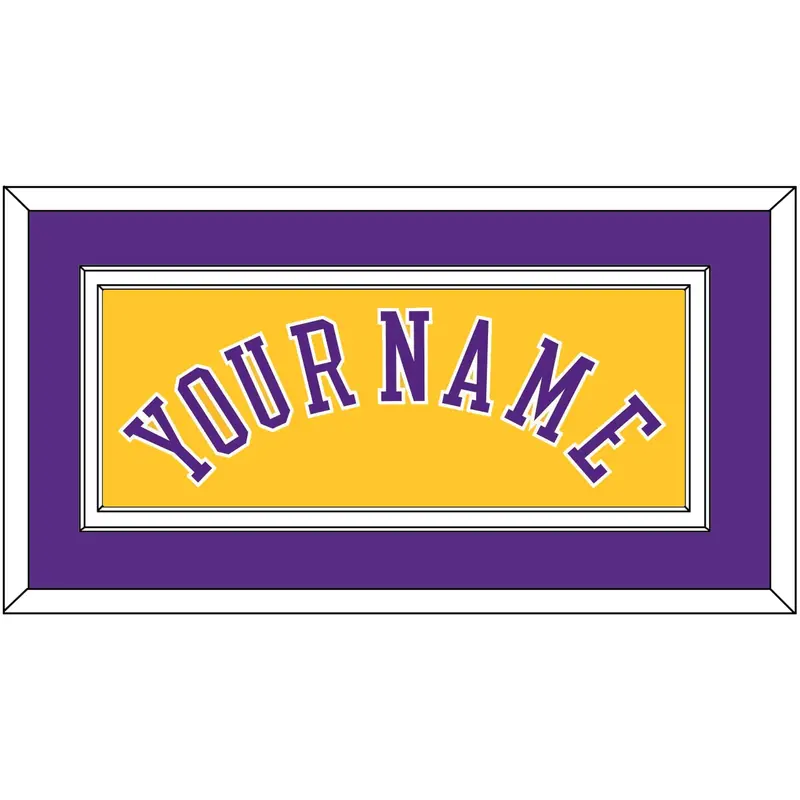 Los Angeles Name - Home Yellow (1997-1999) - Double Mat 3