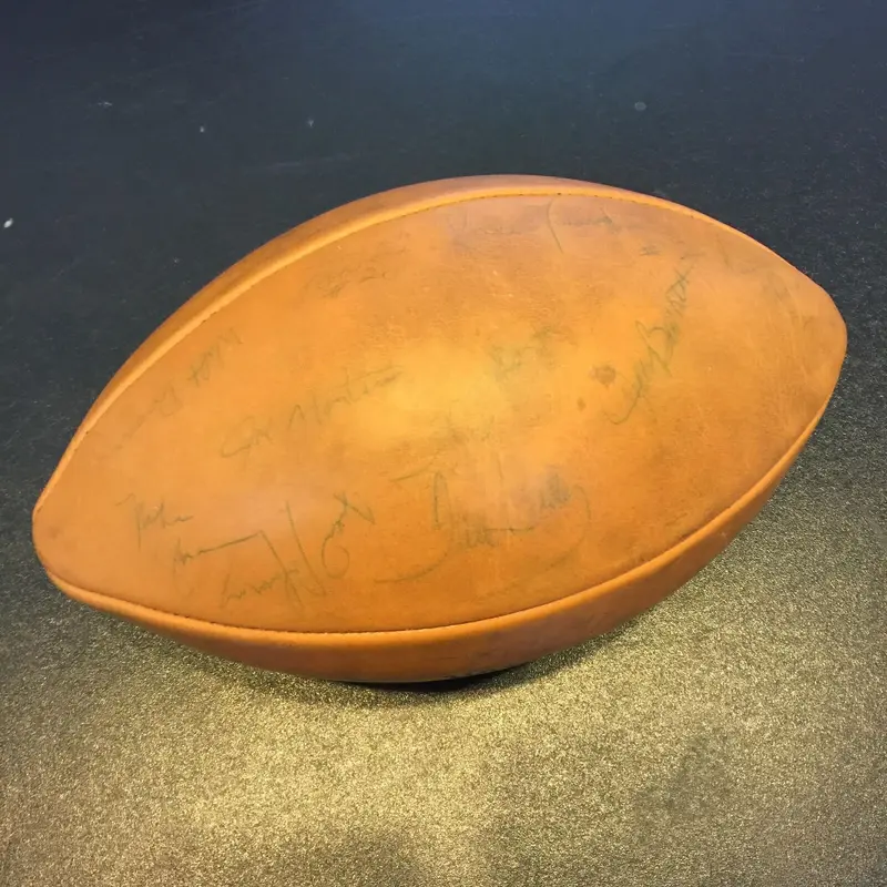 1979 San Francisco 49ers Joe Montana Rookie Season Team Signed Football PSA DNA