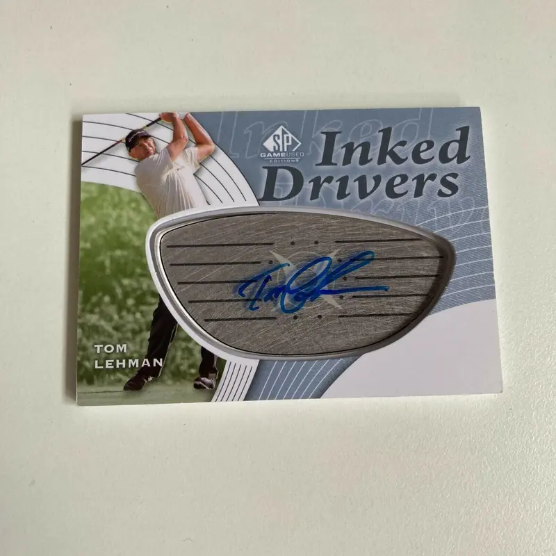 2013 Upper Deck SP Inked Drivers Tom Lehman Auto Golf