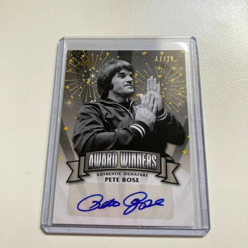 2014 Leaf Pete Rose Auto #11/25 Signed Autographed Baseball Card