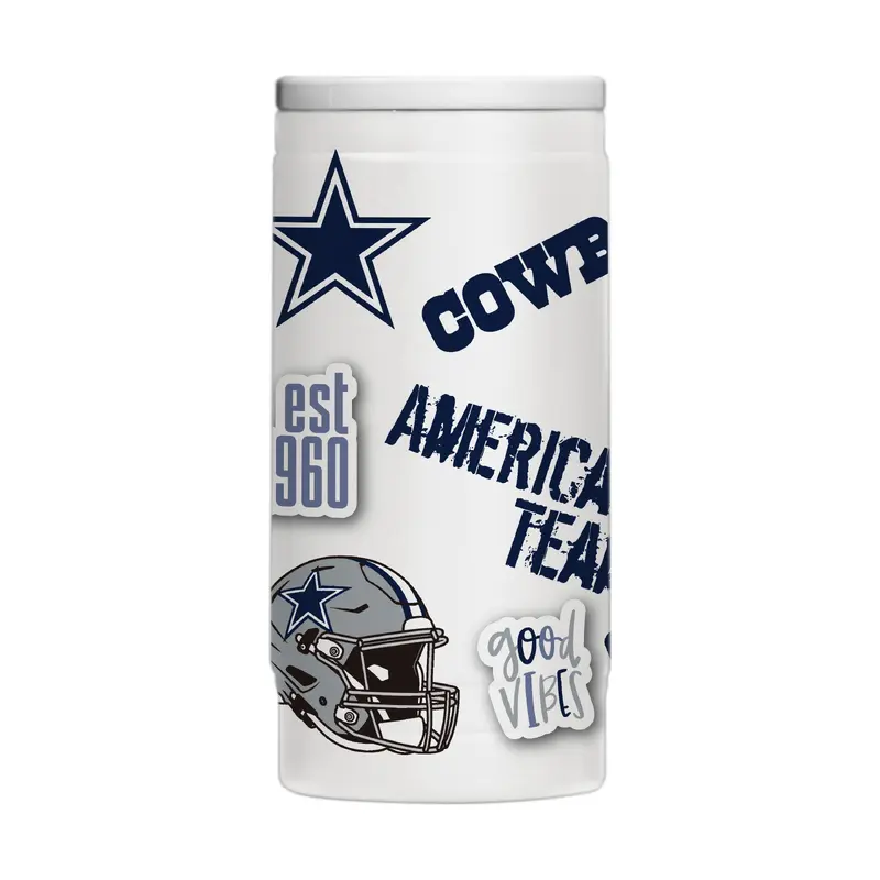 Dallas Cowboys 12oz Native Powdercoat SlimCan Coolie