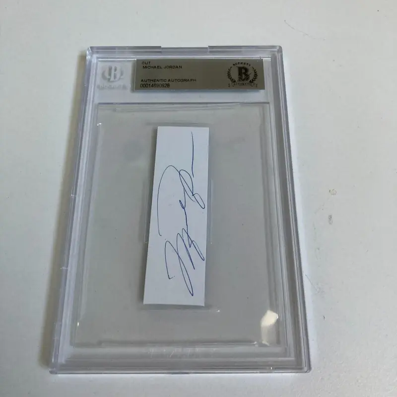 Michael Jordan Signed Cut Autograph BGS Beckett Authenicated