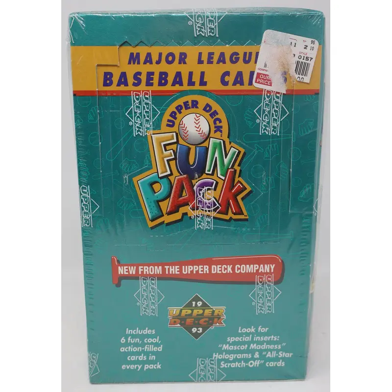 1993 Upper Deck Baseball Fun Pack Box