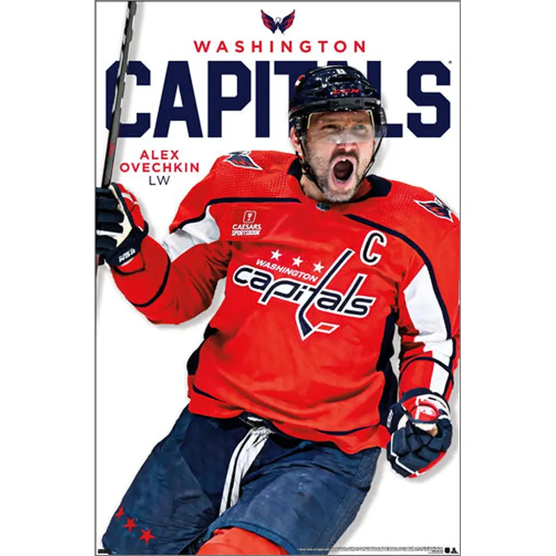 Alex Ovechkin "Goal!" Washington Capitals NHL Hockey Action Poster - Costacos 2023
