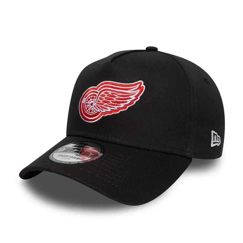 Detroit Red Wings NHL Black 9FORTY A-Frame Adjustable Cap