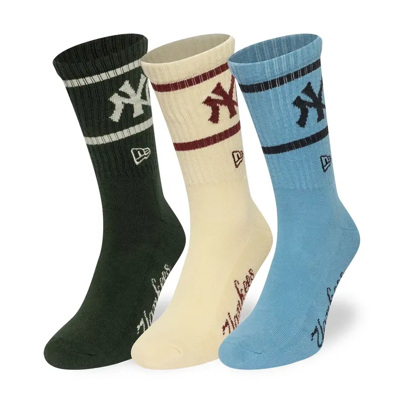 New York Yankees MLB Multi 3 Pack Crew Socks