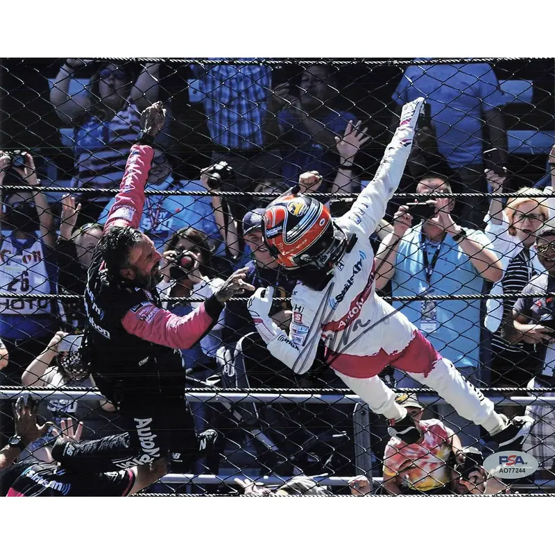 Helio Castroneves signed 8x10 photo PSA/DNA Autographed Nascar