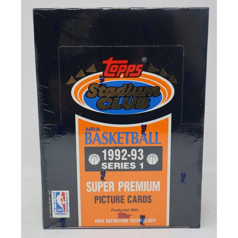 1992/93 Topps Stadium Club Basketball Series 1 Box (36/15)
