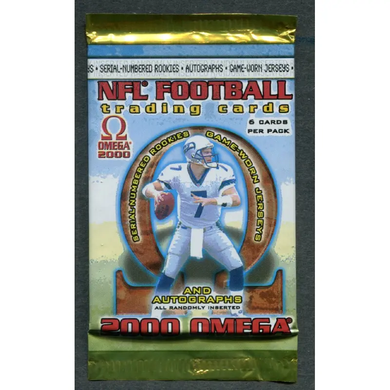 2000 Pacific Omega Football Unopened Pack (Hobby)