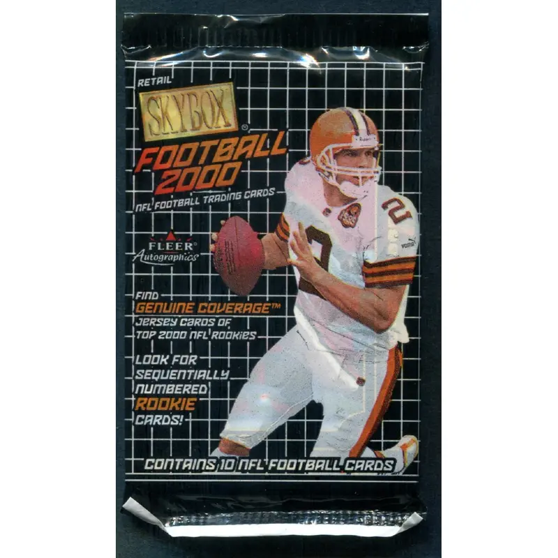 2000 Skybox Football Unopened Pack (Retail)