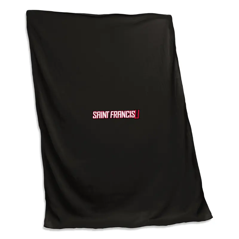 St. Francis University Black Screened Sweatshirt Blanket