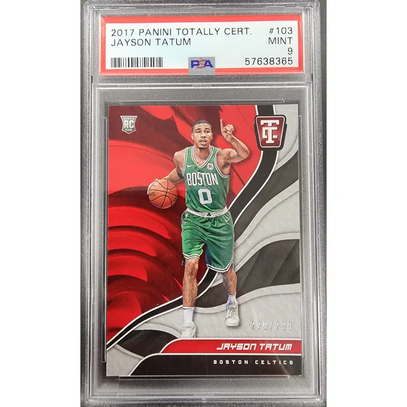 Jayson Tatum 2017 Panini Totally Certified Rookie #103 PSA 9 Mint