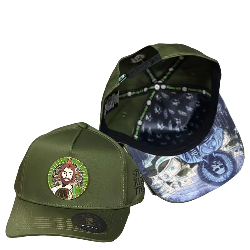 ITALIENSE HATS GREEN MENS SNAPBACK SANTADEO OLIVE