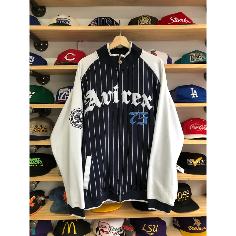 Vintage Avirex Zip Up Track Jacket Size XL/2XL