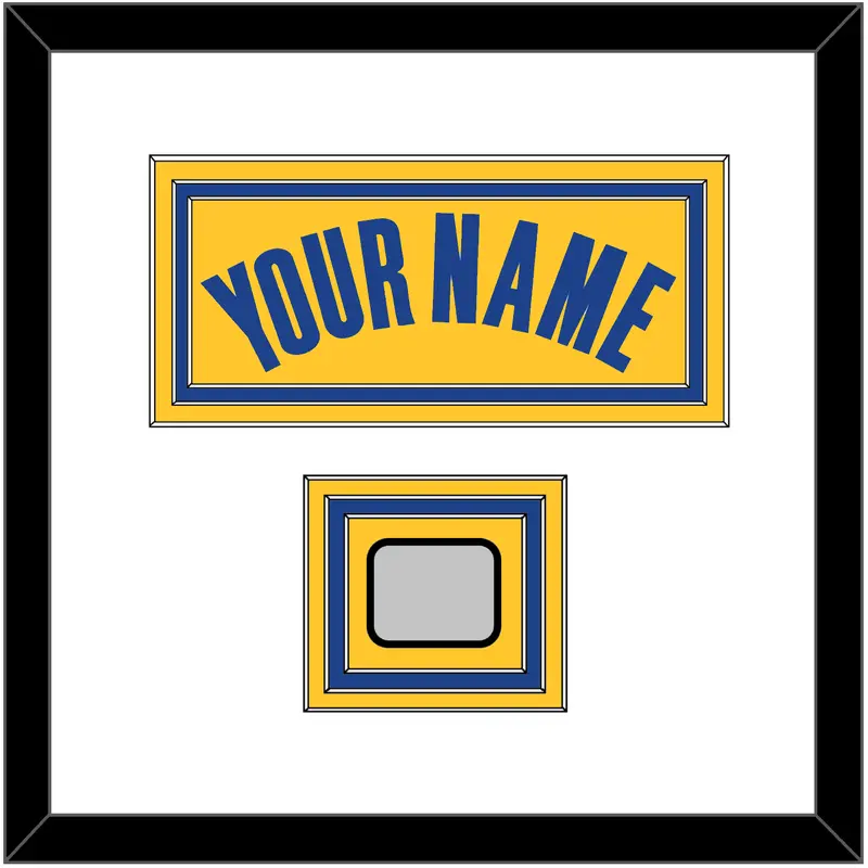 Golden State Name & Finals Patch - Yellow Statement (2019-2022) - Triple Mat 1