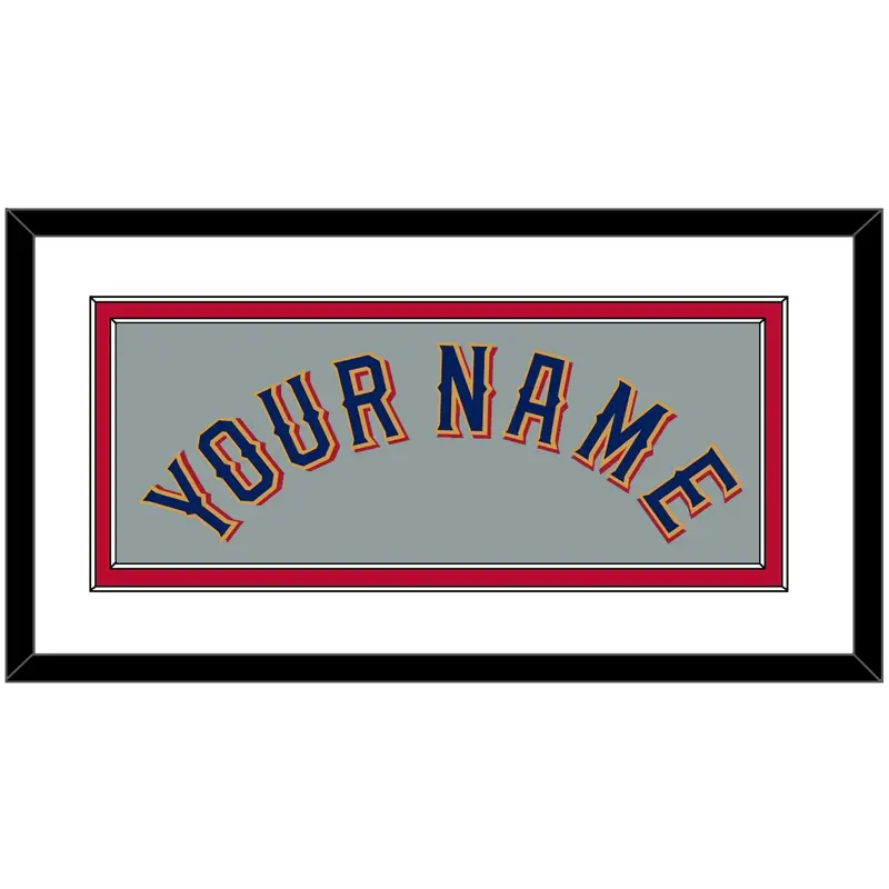 Texas Name - Road Gray - Double Mat 2