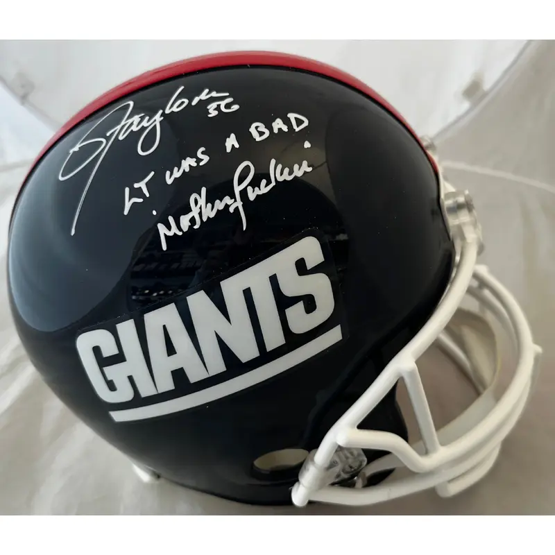 Lawrence Taylor Autographed Replica Helmet - JSA COA