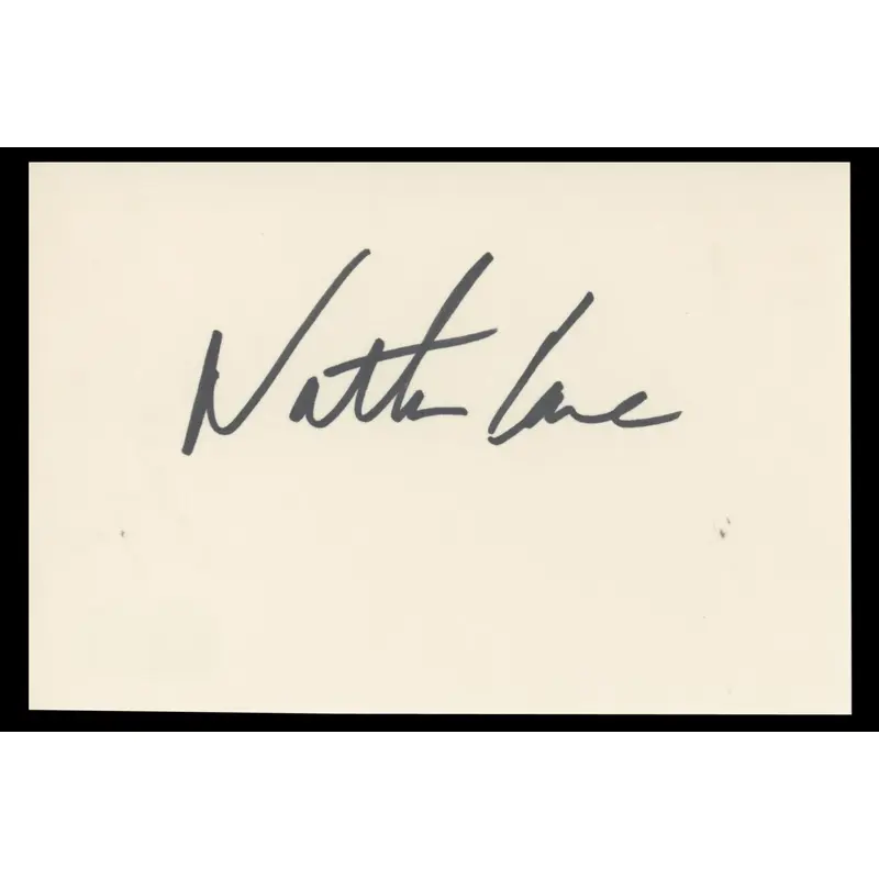 Nathan Lane The Lion King Authentic Signed 4x6 Index Card BAS #BT02460