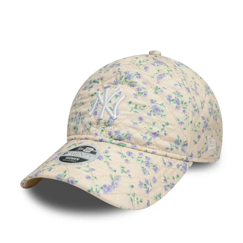 New York Yankees Womens Floral Cream 9TWENTY Adjustable Cap