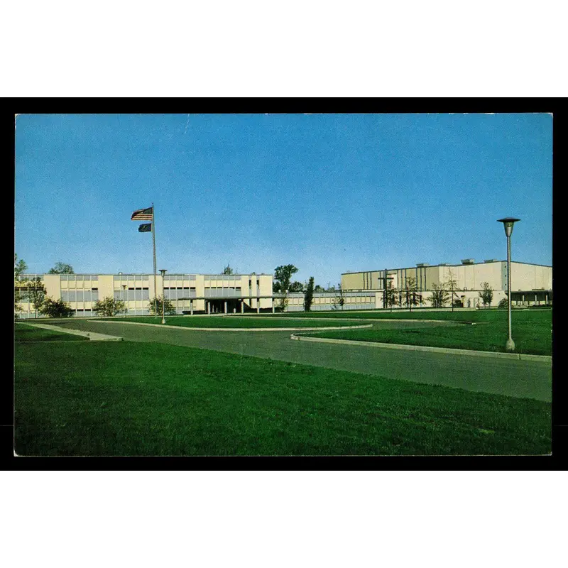 Vintage Ft. Wayne Bishop Dwenger HS Postcard