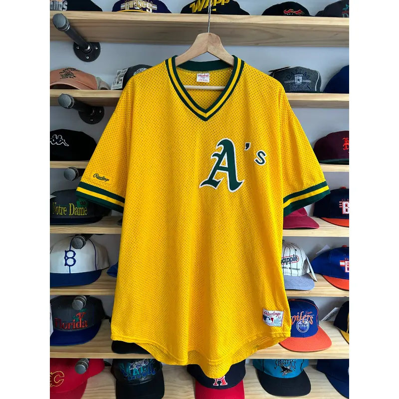 Vintage Rawlings Oakland Athletics Authentic Batting Practice Jersey 52 XXL
