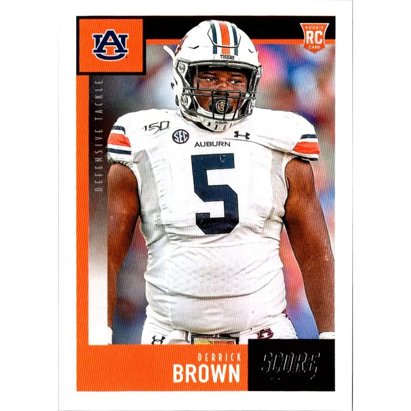 2020 Score Derrick Brown #341 Rookie